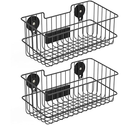 ULIBERMAGNET Magnetic Baskets, Large Capacity Metal Wire Mesh Basket Holder Organizer for Sundry Tool Storage, Magnetic Shelf for Garage, Laundry, Kitchen, Workshop, Cabinet(2 Pack) - style: Metal Magnetic Baskets