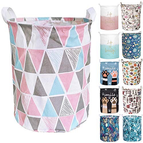 Merdes 19.7’’ Waterproof Foldable Laundry Hamper, Dirty Clothes Laundry Basket, Linen Bin Storage Organizer for Toy Collection (Triangle) - color: Triangle
