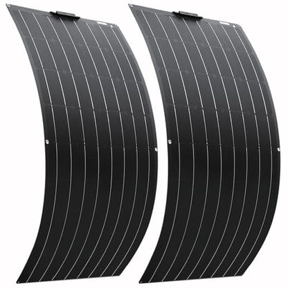 800 Watt Flexible Solar Panel for RV, 2 × 400 Watt 12 Volt Solar Power Panel Kit Photovoltaic Module Monocrystalline Solar Panels for Camping Off Grid Car Battery Charging Boat