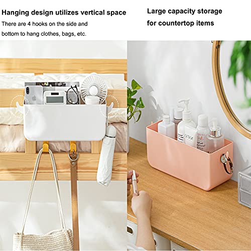 Bedside Organizer Storage Caddy Hanging as Bunk Bed Storage Accessories Handrail Multi Pockets for Dorm Bunk Bed Shelf