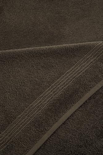 Ozdilek 2-Piece Bath Towels, 27x54 100% Turkish Cotton, Luxury Quick Dry, Extra Large, Fade-Resistant, Eco-Friendly, Spa Towel, Comfortable (Chocolate Brown) - color: Chocolate Brown