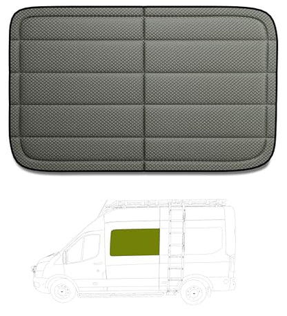 Extra-Thick Crew Window Cover for Ram Promaster,2014-2026,Cold Weather Essentials,Magnetic Direct Fit Driver Side,Insulated, AllSeasonGuard Pro - color: Gray - Pro, size: Crew Window