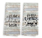 Camper Camping Kitchen Towels and Dishcloths Sets of 2,Campsite Cabin RV Absorbent Drying Cloth Hand Towels Tea Towels for Bathroom Kitchen,Gifts for Campers Camping Lovers,16×24 inches - color: Recreational Vehicle-2