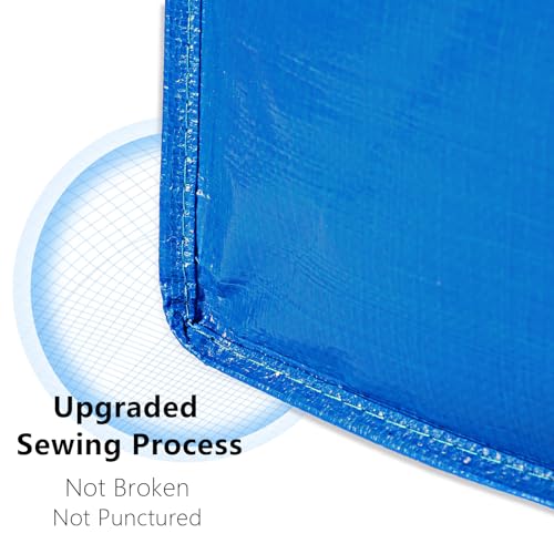 4 Pack Heavy Duty Extra Large Moving Bags - Strong Handles& Backpack Straps - Blue Storage Bags Alternative to Moving Boxes Bins, Packing bag Compatible with Ikea Frakta Cart - color: Blue, size: 4 Pack