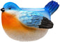 Spoontiques Decorative Flower Pots for Indoor and Outdoor Use – Hand Painted Resin Plant Pot – Home and Garden Décor (Bluebird, 5.5" x 7" x 4.5") - style: Bohemian