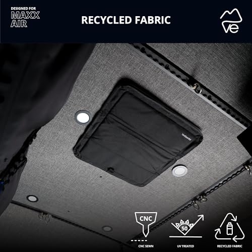 VanEssential Magnetic Insulated Blackout Roof Vent Cover Designed for (MaxxAir/Fantastic Fan) 16.5" x 16.5" - Black - color: Black