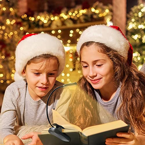 Vekkia/LuminoLite Rechargeable Book Light, Reading Lights for Books in Bed, 3 Colortemperature × 3 Brightness, Up to 70 Hours Lighting, Great for Readers, Travel (Black) - color: Black