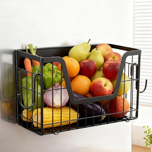 Magnetic Basket for Refrigerator Door,Magnetic Fridge Shelf Storage - 1pc | Versatile Produce & Vegetable Storage Container,Pantry Organizer & Holder,Large Capacity Basket for Kitchen,Cabinet,Pantry - size: 1x Magnetic Basket