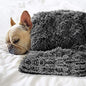 Pet Dog Bed Blankets, Fluffy Fleece Dog Throw Blankets Sleep Mat,Soft Puppy Blankets Cat Kitten, S M L XL,Fuzzy Reversible Sherpa Blanket for Bed, Couch, Sofa, Travel,Washable & Lightweight - color: Dark Grey, size: 30 INCH X20 INCH