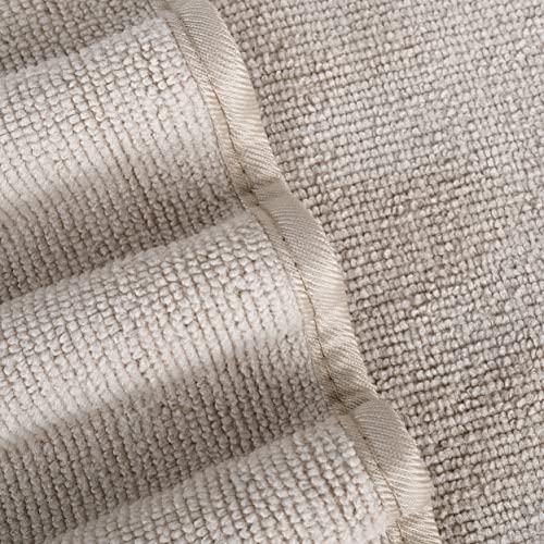 POLYTE Quick Dry Lint Free Microfiber Bath Sheet, 35 x 70 in, Pack of 2 (Beige) - color: Beige