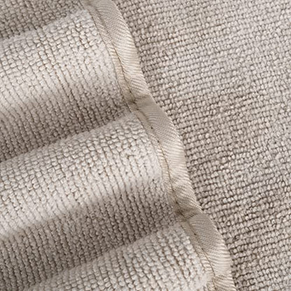 POLYTE Quick Dry Lint Free Microfiber Bath Sheet, 35 x 70 in, Pack of 2 (Beige) - color: Beige