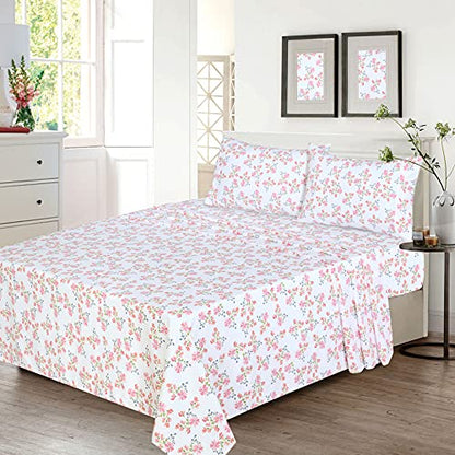 RUVANTI 100% Cotton Percale Sheets Twin XL, Bloomex | Crisp Cooling, Deep Pocket 16", Soft Breathable & Durable, Hotel-Style, 3 Piece Set - color: Bloomex, size: Twin XL