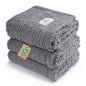1 Pack 3 Calming Blankets Fluffy Premium Fleece Pet Blanket Soft Sherpa Throw for Dog Puppy Cat Grey Large (41" x31'') - color: Grey, size: Large (Pack of 3)
