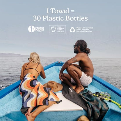 Nomadix Original Towel - Perfect for Beach, Pool, Travel, Camping, Yoga - Made with Recycled Materials - Super Absorbent - Sand Resistant - Camo Green - 72.5" x 30" - color: Camo Green