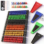 22-Piece Socket Organizer & Magnetic Wrench Organizer Set, 1/4", 3/8", 1/2" Drive Socket Holder, Total 64 Slots Metric & SAE Magnetic Wrench Holder (Socket, Wrenches not Included) - style: 22 PCS