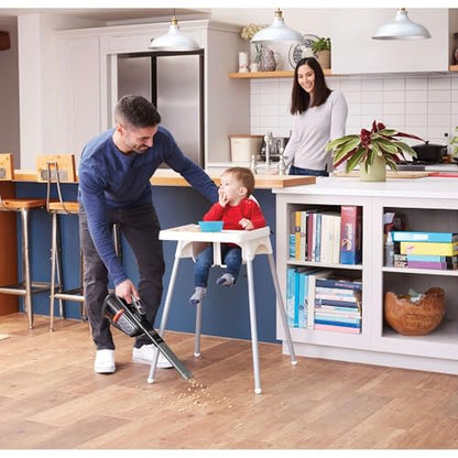 BLACK+DECKER dustbuster Portable Vacuum Cordless Handheld, Small Hand Vacuum Cleaner for Dorm Home and Car, Powerful 20V AdvancedClean+ (HHVK515J00FF)