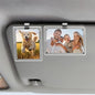 Koongloong 2PCS Car Picture Frame Sun Visor Photo Clip 2.36x3.54 Inch Magnetic Acrylic Cars Memorial Pictures Frames Holder Universal Transperant - size: Fit for 3-inch