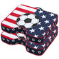 Stadium Seat Cushions 2 Pack - Portable Bleacher Cushions with 2.5-Inch Extra Thick High-Density Foam and Soccer Pattern - color: 2pack Soccer