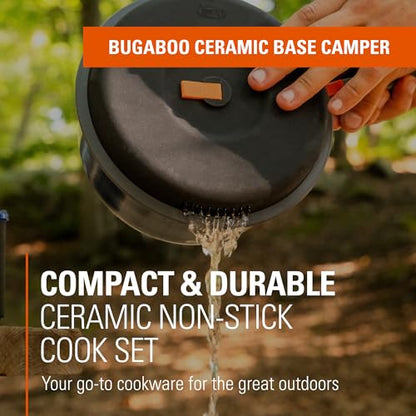 GSI Outdoors Bugaboo Base Camper, High-Efficiency Cookset – Ceramic Non-Stick Coated - size: Small