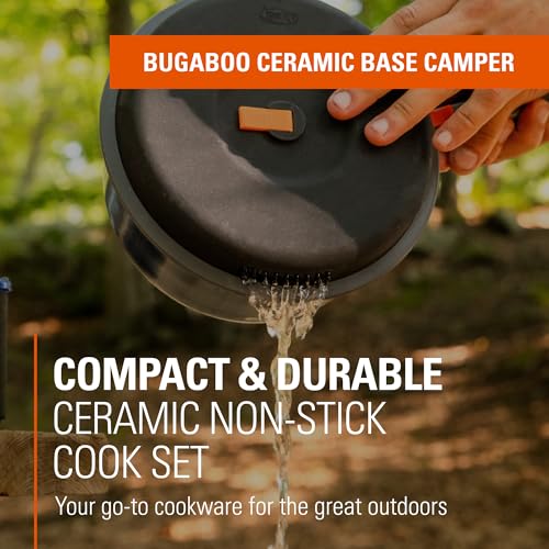 GSI Outdoors Bugaboo Base Camper, High-Efficiency Cookset – Ceramic Non-Stick Coated - size: Medium