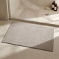 Triohero Bathroom Rugs Non Slip Washable, Super Absorbent Thin Bath Mat Quick Dry Low Pile Bathroom Rug, Beige 24"x36" - color: Beige, size: 24"x36"