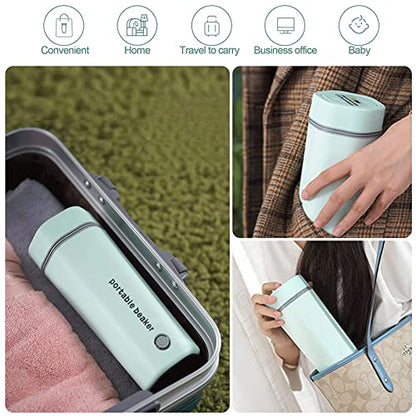 Electric Travel Kettle, Portable Electric Kettle, Mini Hot Water Boiler, Small Travel Tea Kettle Fast Boiling Water, One Cup Hot Water Maker, 350ml-Green - color: Green-350ml