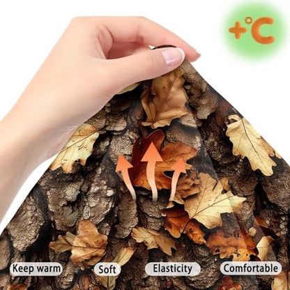 Bark Leaves Print 2 Pcs RV Dinette Cushion Covers Scratch-Resistant Camper Cushion Slipcover Fuzzy Sofa Furniture Protector Include 1 Backrest Covers and 1 Bench Covers - color: Bark Leaves