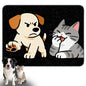 Nuxovilar Dog Supplies pet Food mat 23.62×17.71 inches Polyester mat for Dog Food and Water Bowls pet placemat Home Crate Travel - color: TT17784