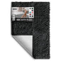 Hearth & Harbor Bathroom Rugs, Chenille Bath Mat - Machine Washable Bath Mats for Bathroom Non-Slip Backing Rubber, Quick Dry Bathroom Mat - color: Black, style: 17 x 24
