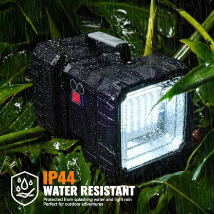 AlpsWolf Rechargeable Flashlight, LED Spotlight Flashlight 10000 Capacity 1200LM 20h Ultra-Long Standby 3+4 Lights Modes Camping Flashlight Waterproof with USB Output as a Power Bank - size: Small