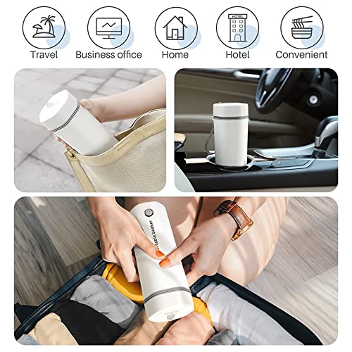 Electric Travel Kettle, Portable Electric Kettle, Mini Hot Water Boiler, Small Travel Tea Kettle Fast Boiling Water, One Cup Hot Water Maker, 350ml-White - color: Whit-350ml