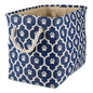 Bone Dry Pet Storage Collection Lattice Paw Print, Nautical Blue, Large Rectangle - color: Nautical Blue, size: Large Rectangle