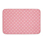 Bone Dry Machine Washable, Ultra Absorbent Pet Mat, 12x18, Rose Trellis Print - color: Rose Trellis Print, size: 12"L x 18"W