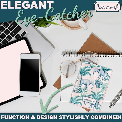 WESERWEF Design Microfiber Glasses Cleaning Cloth – Premium Cleaning Cloth for Eyeglasses, Screens, Tablets, Cameras & Lenses, 12" x 12", Ultra-Soft & Scratch-Free (Elephant) - color: elephant