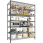 82.6H Metal Shelving Unit 7 Tier Storage Shelves Adjustable Wire Shelving Metal Wire Shelf Pantry Shelves Commercial Rack for Kitchen Pantry Utility Room Garage 45" W x 82.6''H x 13.5" D, Black - size: 45" W x 82.6''H x 13.5" D