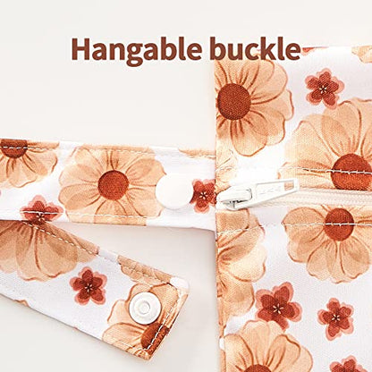 Happy Flute 3 Set Wet Bag Storage Bag Waterproof Washable for Baby | Travel Bags, Beach, Pool, Gym Bag for Swimsuits & Wet Clothes(Flower) - color: Flower