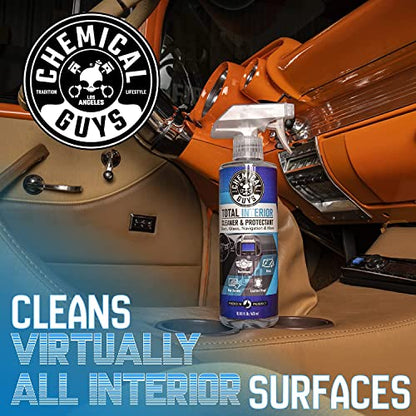 Chemical Guys Total Interior Cleaner and Protectant, Interior Car Cleaner Cleans & Protects Leather, Vinyl, Plastic, Rubber, Glass with a Showroom Finish, Safe for Trucks, SUVs, RVs & More, 128 oz - size: 128 Fl Oz (Pack of 1)