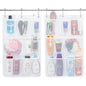 Lifewit Cruise Essentials Shower Caddy Must-Have, 7 Pockets Hanging Bathroom Organizer with Quick-Dry Mesh, Portable Shower Bag to Storage Soap, Shampoo, for RVing, Travel, Camping, White, 2 Packs - size: 17" x 25.6"