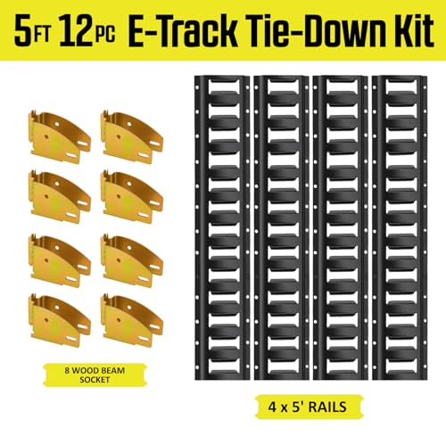 DC Cargo Mall E Track Powder Coat Kit - Parent (12, 5 Ft) - size: 5 Ft