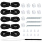 NOVINO RV Blinds Repair Kit for Camper Window, Pleated RV Shade Repair Kit, Camper Blinds String Maintain for Day Night Pleated Window Shade-Black - color: Black