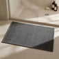 Triohero Bathroom Rugs Non Slip Washable, Super Absorbent Thin Bath Mat Quick Dry Low Pile Bathroom Rug, Dark Grey 24"x36" - color: Dark Grey, size: 24"x36"
