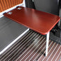 RV Wall Mounted Table With Two Cup Slots Rv Dinette Table Wall Mounted Desk Wood Folding Camper Table for Motorhome Home Office Folding RV Table For Small Space Foldable Multifunctional Table(Red) - color: Red