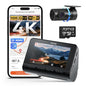 70mai 4K Dash Cam Front and Rear, Built in Wi-Fi 6 & GPS Car Camera, Super Night Vision, ADAS, 3'' IPS Screen, 24H Parking Mode, Time-Lapse, Loop Recording, with 128GB Card (A800SE) - size: A800SE-1