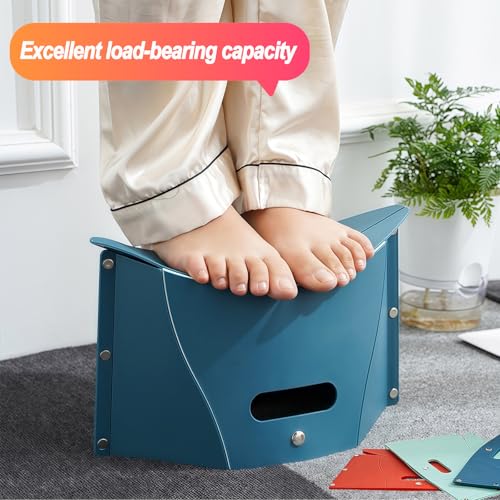 Foldable Stool Portable Chair Lightweight Collapsible Camping Hiking Stools,Small Folding Travel Chairs for Fishing Hiking Tours BBQ Parties Subway Squatty Potty （Light Green） - color: Light Green