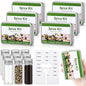 Reallnaive 6 Sets Mini Travel Spice Kit Camping Spice Seasoning Kit with 4 Jar Camping Container Portable Mini Metal Condiment Bottle Labels Sticker Funnel for Travel Kitchen Outdoor Picnic BBQ