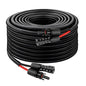 XRDS -RF Solar Cable 30FT, 8AWG Solar Extension Cable with Male & Female Solar Connectors, Flame-Retardant Protective Sleeving Solar Panel Cable, Weatherproof PV Wire for Solar Panel Connection - size: 8AWG 30FT