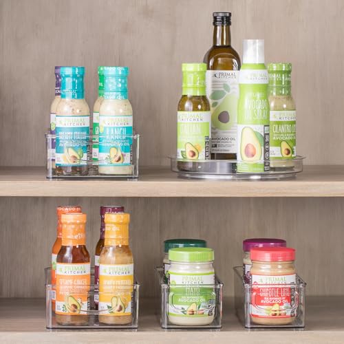 iDesign Plastic Stackable Pantry Bin, Set of 2, Clear | Storage Bin with Handles, For Cabinets or Fridge - style: Pack of 2