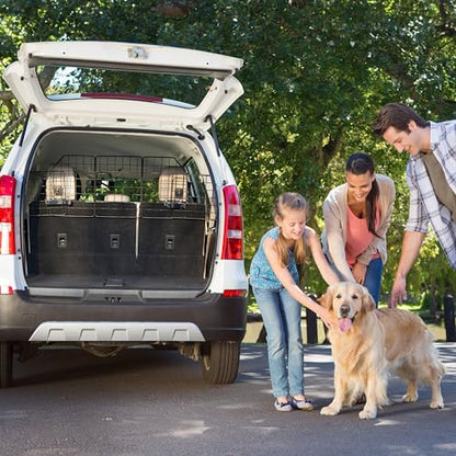 Pawple Dog Car Barrier for SUV's, Cars, Vehicles, & Trucks, Adjustable Large Pet Divider, Heavy-Duty Wire Mesh- Universal Fit - size: Updated 2025 Model