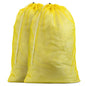 Handy Laundry Mesh Laundry Bags XL 24" x 36" – Heavy Duty, Durable Drawstring Bag for Delicates, College Dorm, Travel, Storage, Machine Washable, Foldable, 2-Pack (Yellow) - color: Yellow