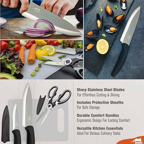 BOMKI Grilling & Camping Cooking Utensils - BBQ & Camp Kitchen Set - Cookware Accessories - Camping Essentials (Blue Pro) - style: Blue Pro